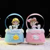Celebridad de Internet Tiempo de Roaming Bola de Cristal Corazón de Niña Estilo Ins Adorno Caja de Música Regalo de Cumpleaños para Niños Venta Directa
