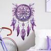 Nuevo FX-E313 morado soñado atrapasueños pluma dormitorio sala de estar embellecimiento del hogar pegatina de pared al por mayor autoadhesiva