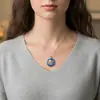 Colar de Água-Viva Oceânica de Verão para Mulheres, Colar de Resina Fofo e Fresco, Acessório Original de Alto Padrão de Nicho de Luxo Leve