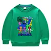 Suéter de cuello redondo de manga larga para niños y niñas, ropa de estilo coreano con dibujos animados de primavera y otoño de 2023, de algodón, para bebés, pequeños y medianos.