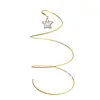 Celebridad de Internet Estrella de Cristal Dorado Círculo de Alambre Árbol Espiral de Alambre Decoración para Hornear Pasteles Hermoso Árbol de los Deseos Adornos para Vestir