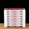 Chaozhou Buffet de Carne Hot Pot Utensílios de Mesa Pratos Rasos de Melamina com Design Empilhável, Carne Fresca Cortada Personalizada por Tan San Niang