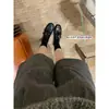 Versión de Cuero Suave~Mocasines de Tacón Oculto Estilo Británico Retro para Mujer Otoño/Invierno 2026 Nuevos Zapatos de Cuero Casual Versátiles de Suela Suave
