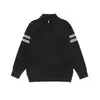 Suéter Tricô Yidao Vintage 25 Outono/Inverno Novo High-End Preguiçoso Meio Zíper Color Block Gola Alta Casual Quente