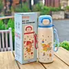 Taza Térmica de Acero Inoxidable para Doble Bebida con Dibujos, Vacío, Taza Infantil con Popote, Stitch Taza para Doble Bebida, Mickey Taza de Agua para Estudiante