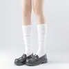 Calcetines de Pantorrilla Grises, Estilo Delgado de Verano, Calcetines Holgados Versátiles Estilo Ballet Miu, Calcetines de Algodón de Tubo Alto Versátiles Simples Jk