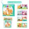 Amazon Libro de Tela para Bebé Papel Sonoro No se Puede Rasgar Libro de Tela en Inglés Educación Temprana Cognición Infantil Se Puede Morder Libro de Palma
