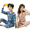 Conjunto de Ropa Interior Térmica con Forro Polar para Niños, Tops y Pantalones de Otoño para Niños, Pijamas Engrosados para Niños, Ropa de Casa de Invierno para Niñas