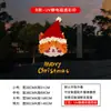 Decoraciones Navideñas Estilo Ins Transfronterizo 2027 Pegatinas de Vidrio Adhesión Estática Papá Noel Calcomanías para Ventanas y Puertas Navideñas