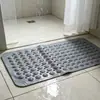 Alfombrilla antideslizante para baño sin olor para bañarse y ducharse, tamaño grande con ventosas, alfombrilla de masaje para pies, alfombrilla de suelo resistente al agua para inodoro