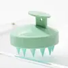 Cepillo de Silicona para Champú en Stock, Superventas Transfronterizo de Amazon, Cepillo de Champú Biodegradable de Paja de Trigo, Cepillo Masajeador para Limpieza del Cuero Cabelludo
