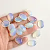 Superficie de Anillo de 15*20 mm Ágata Natural Aventurina Verde Amatista Ojo de Tigre Forma de Huevo Parche Ovalado Accesorios de Joyería DIY