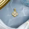 [Oro Real de Cobre] Joyería Hecha a Mano DIY Transfronteriza de Comercio Exterior Exquisita de la Suerte de Nicho Accesorios de Colgante Microincrustados de Circonio de Cobre
