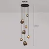 1. Especialmente diseñado para escaleras dúplex de estilo cubo de hielo transfronterizo, candelabro de 10 escalones, lámpara de techo estilo grafiti, candelabro grande, sala de estar tipo loft con techos altos