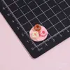 Juguetes de Comida en Miniatura Postres Pasteles Accesorios de Resina Pegamento de Crema Llavero DIY Adornos de Escritorio de Mini Cocina