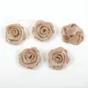 Rosa plana de poliéster hecha a mano de 2,5 cm, 19 colores, de gran venta para exportación, con flores, ideal para zapatos, sombreros, tocados y accesorios para el cabello.