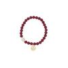 Pulsera de Cuentas de la Fortuna de Cinabrio Natural para Mujer, Diseño de Nicho Estilo Ins, Colgante de la Fortuna Individual de Jade Hetian, Pulsera con Dijes Chapada en Plata S925