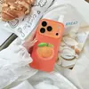 Capa 3D de frutas fresca e estilosa adequada para iPhone 17 PRO MAX, iPhone 16 janela de visualização com ampliação instantânea capa protetora