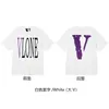 Nueva Camiseta Vlone Jerry Grande V Humo Reflectante Holgada de Manga Corta Flor de Cerezo Pareja Streetwear de Moda