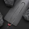 Colar Masculino Aço Titânio Não Desbota Hip-Hop Popular High-End Versátil Corrente de Roupa Simples Personalizado Acessórios Retrô Joias