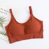 Sujetador deportivo japonés sin aros para correr, resistente a golpes, con almohadilla para el pecho y correa ajustable para el hombro, chaleco de yoga, ropa interior para mujer