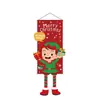 Novo tecido de pendurar e bandeira impressos de Natal transfronteiriços, tecido para decoração de fundo de festa, suprimentos de decoração para feriados atacado