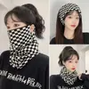 Nueva Máscara de Punto con Rejilla Variada para Colgar de las Orejas a Prueba de Viento Bufanda de Otoño e Invierno para Mujer Protección Cálida para el Cuello para Ciclismo al Aire Libre Manga para el Cuello