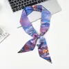 Pintura al Óleo Nenúfares de Monet Alta Calidad Sensación Bufanda Larga de Seda Diadema Bufanda para Mujer Cinta Decoración Atar Diadema Cinta Artística