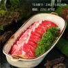 Restaurante de hot pot moderno estilo montanha, louça criativa, pratos com gelo seco para shabu-shabu de carne, travessa comercial de cogumelos e vegetais