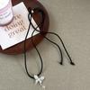 Design Sense Drawstring Borboleta Pingente Colar Doce, Gentil e Bonito Personalidade da Moda Feminina Colar All-match Mulheres