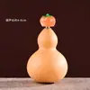 Peça de Mão Pequena de Cabacinha Natural Torcida à Mão com Incrustação Giratória, Acessório Giratório, Pingente Genuíno para Manusear e Brincar, Macio para os Dedos