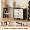 Penteadeira e Cômoda Estilo Francês Vintage para Apartamentos Pequenos, Mesa de Canto de Cama com Armário Integrado, Novo Modelo 2025