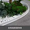 Borde de Piedra para Macizo de Flores de Recepción, Paisajismo de Plantas Verdes de Interior, Valla Decorativa de Tira, Hotel