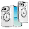 Adecuado para Apple 18Fold Funda Plegable para Teléfono con Soporte de 360 Grados y Bloqueo de Color iPhone Duo Anillo Metálico para Lente Transfronterizo