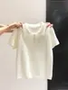 Tejido de punto con solapa estilo coreano, manga corta para mujer, nuevo estilo de verano, fino, calado, corte holgado, adelgazante, elegante, versátil