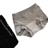 Pantaloncillos tipo bóxer de algodón puro que cubren la cadera, 7A, entrepierna antibacteriana, cintura media-alta, Pantaloncillos tipo bóxer para mujer