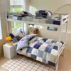 Conjunto de tres piezas de algodón 100% para estudiante universitario clase A 13070 juego de funda de edredón individual para litera de dormitorio juego de ropa de cama de seis piezas de algodón puro