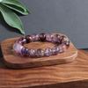Nuevo Pulsera China Pulsera de Cristal Amatista Anillo Único Pulsera de Cristal Hombres y Mujeres Joyería de Pareja Amatista para Mejores Amigos