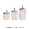 Transfronterizo Lujo Ligero Nórdico Rosa Plateado Chapado Cuadros Plástico Tarro Tarro de Almacenamiento Tarro Sellado Decorativo Europeo Tarro Tarro de Dulces