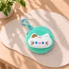 Lindo Parchabou Mini Mochila Escolar Pequeña Monedero Bolsa de Almacenamiento de Auriculares Llavero de Pareja Mochila Escolar Colgante de Peluche
