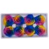 Rosa inmortal colorida, seis y ocho flores preservadas, bolsa hecha a mano, paquete de flores, pequeña fragancia para regalos.