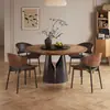 Tablero Redondo de Madera Maciza Mesa Redonda de Comedor Personalizada con Plato Giratorio Pizarra Mesa de Comedor de Madera Maciza Hogar Simple Moderno Mesa de Comedor de Madera Maciza