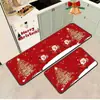 Amazon Navidad Grinch Alfombrilla Absorbente de Cocina para Piso Juego de Dos Piezas Felpudo para Puerta de Entrada Alfombra Decorativa Festiva