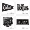 Emblema de Bordado Plano Adesivos de Tecido Bordados para Terno Adesivos de Tecido para Jaqueta de Penas Adesivos de Patch para Roupas Apliques de Moda para Adultos Reparo de Furos