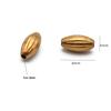 Nova Venda Quente Pulseira Clavícula Cadeia Hairpin Brincos Beads DIY Acessórios de Jóias de Cobre Europeu e Americano Listrado Oval Contas de Arroz