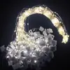 Luz de Fio de Cobre LED Caixa Branca Pequena Luzes de Corda Ajustáveis em Três Níveis Luzes Decorativas de Atmosfera Luzes de Buquê Luzes de Corda Piscantes Pequenas Luzes de Corda