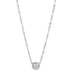 Collar Mini de Acero Inoxidable con un Solo Diamante, Popular en Tiktok para Mujer, Estilo Sencillo Versátil, Cadena para Clavícula que no se Desvanece, Venta al por Mayor de Fábrica