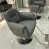 Silla de Peluquería Personalizada, Silla de Acero Inoxidable, Silla de Peluquería de Alta Gama para Permacología y Teñido, Altura Ajustable, Giratoria, Silla de Salón Engrosada