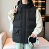 Nuevos chalecos cálidos de otoño e invierno para parejas, chalecos acolchados de algodón engrosado para hombre y mujer, ropa de algodón sin mangas versátil y moderna estilo coreano