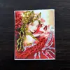 Pintura Thangka Dorada de Color al por Mayor Núcleo Zorro de Nueve Colas Hada Zorro Zakiram Vida Pasada y Vida Presente Thangka con Dorado Espolvoreado Tarjeta de Lienzo Núcleo